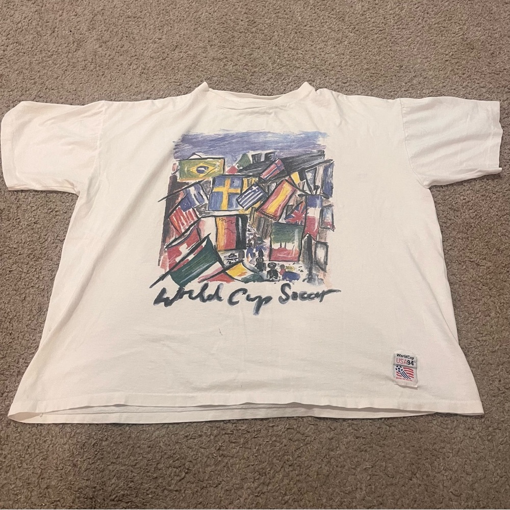 Vintage Adidas World Cup Soccer USA 94 T-Shirt
